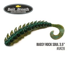 Приманка Bait Breath BUGSY 3,5" Rock Soul 10 шт. Ur28 Motoroil／green