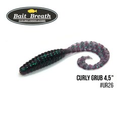 Приманка Bait Breath Curly Grub 4,5" 8шт Ur26 Junberg/green*seed