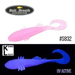 Приманка Bait Breath BeTanCo Curly Tail 2" 8шт. S832 Grow Pink ／Keime light