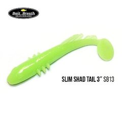Приманка Bait Breath BeTanCo Shad Tail Slim 3" 8 шт. S813 Glow Lime Chart