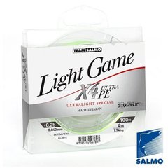 Шнур TEAM Salmo Салмо LIGHT GAME X4 ULTRA PE 100/006