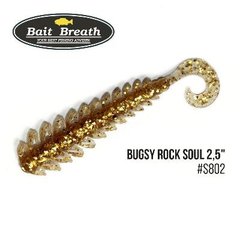 Приманка Bait Breath BUGSY 2,5" Rock Soul 12 шт. S802 Clear／Gold