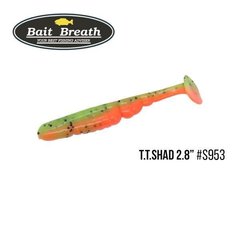 Приманка Bait Breath T. T. Shad 2,8" 7 шт 120 Green Pumpkin/Seed