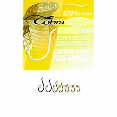 Крючки Cobra Кобра BEAK серазмер 1091G разм.008 10 шт в упаковке