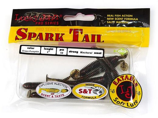 Виброхвосты съедоб. искусст. LJ Лаки Джон Pro Series Spark Tail 2,0in /PA03 10 шт в упаковке.