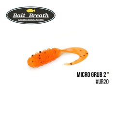 Приманка Bait Breath Micro Grub 2" 12шт. Ur20 Orange/seed