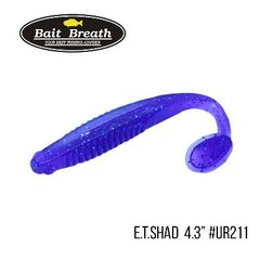 Приманка Bait Breath E.T.Shad 4,3" (6 шт) (Ur211 Electric Blue Shad)