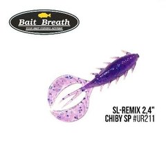 Приманка Bait Breath SL-Remix Chiby SP 2,4" (10 шт) (Ur211 Electric Blue Shad)