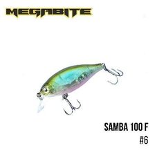 Воблер Megabite Samba 100 F 60 mm, 12,5 g, 1 m 6