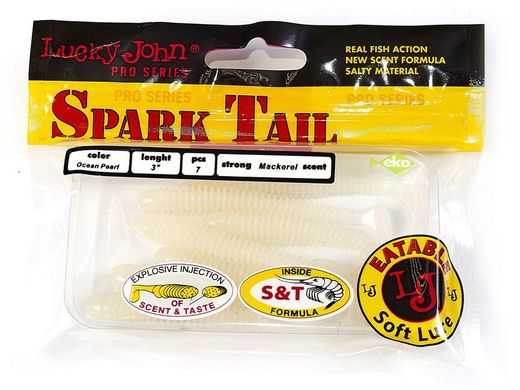 Виброхвосты съедоб. искусст. LJ Лаки Джон Pro Series Spark Tail 3,0in (07,60)/033 7шт.