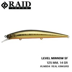 Воблер Raid Level Minnow (125mm, 14g) (004 Real Kinkuro)