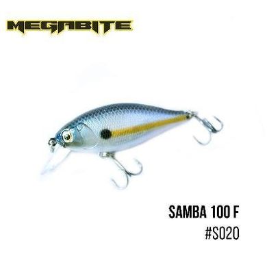 Воблер Megabite Samba 100 F 60 mm, 12,5 g, 1 m S020