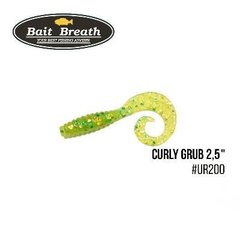 Приманка Bait Breath Curly Grub 2,5" (12шт) (Ur200 Chartreuse)