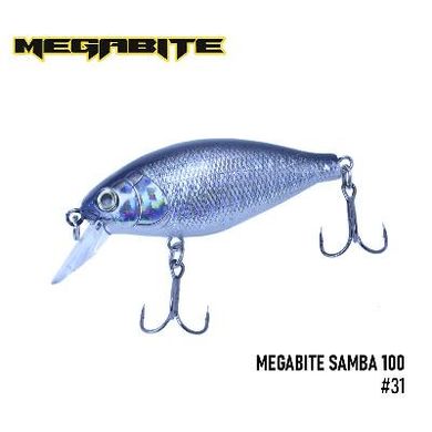 Воблер Megabite Samba 100 SP 60 мм, 14,8 гр, 1 m 31