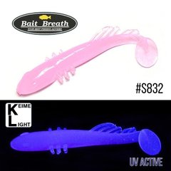 Приманка Bait Breath BeTanCo Shad Tail Slim 3" 8 шт S832 Grow Pink ／Keime light