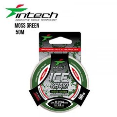 Леска Intech Khaki Ice Line moss green 50m 0.148mm, 1.9kg