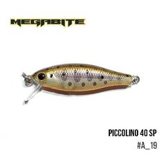 Воблер Megabite Piccolino 40 SP 40 мм, 2,6 гр, 0,3 m A_19