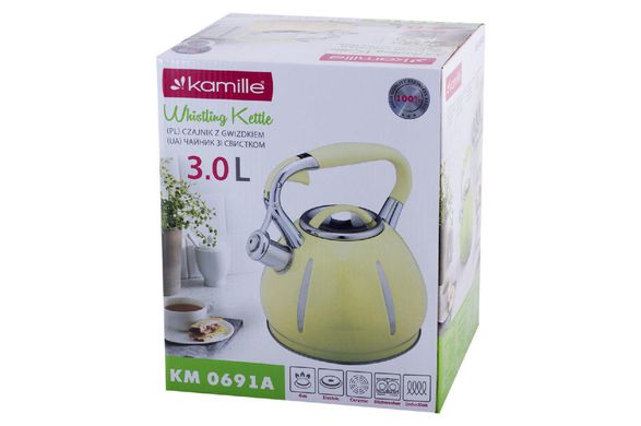 Чайник нержавеющий Kamille - 3 л 0691A 1 шт.