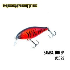Воблер Megabite Samba 100 SP 60 мм, 14,8 гр, 1 m S023
