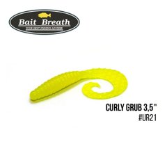 Приманка Bait Breath Curly Grub 3,5" 10шт Ur21 yellow