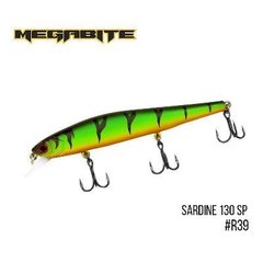 Воблер Megabite Sardine 130SP 130 mm, 19.7 g, 1.8 m R39