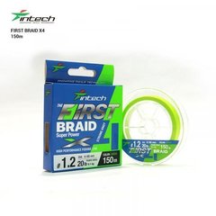 Шнур плетеный Intech First Braid X4 Green 150m 2.5 34lb /15kg